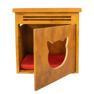 FurryLiving Meraki Cabinet with Cushion for Small Dogs and Cats