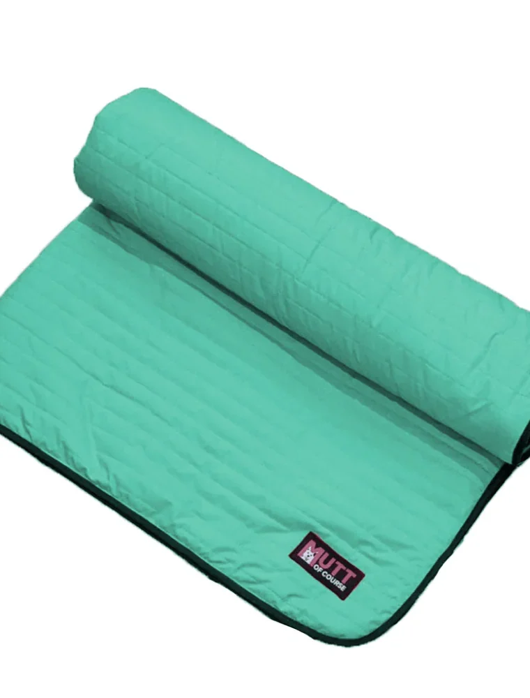 Mutt of Course Blanket For Dogs (Retro Green)