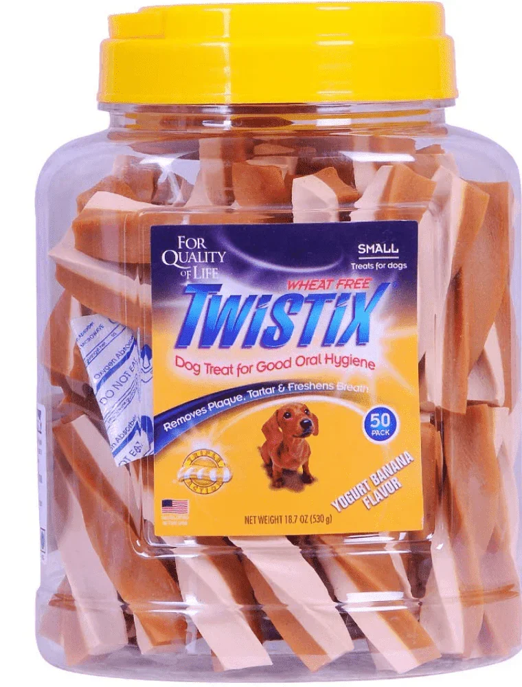 NPIC Twistix Yogurt & Banana Canister Dog Treats