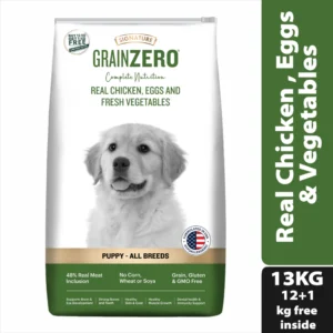 Signature Grain Zero Real Chicken, Egg and Vegetables Puppy Dog Dry Food