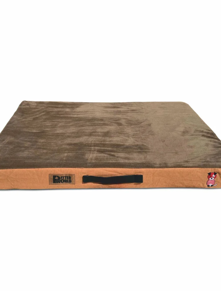 Bed With Large Sleep Surface for Dogs (Mocha Brown)