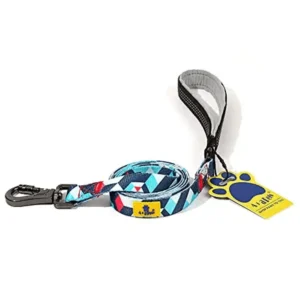 A Plus A Click & Lock Hook Geometric Design Leash for Dogs and Cats