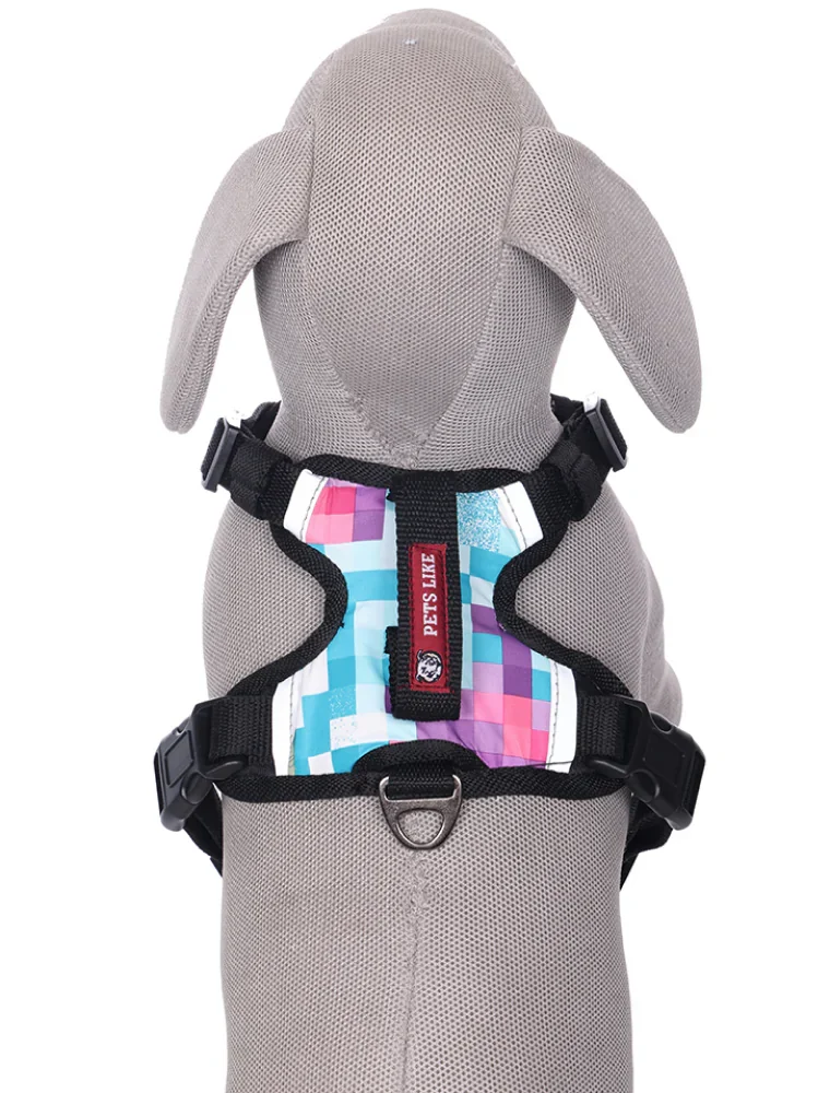 Pets Like Padded Double Side Harness for Dogs (Blue)